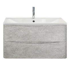 BelBagno Тумба под раковину Acqua 100 подвесная Cemento Verona Grigio – фотография-2