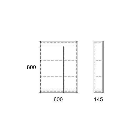 Owl 1975 Зеркало-шкаф для ванной Nyborg 60 – фотография-2