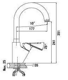 D&K Смеситель "Augsburg Bayern DA1122401" для кухонной мойки – фотография-2
