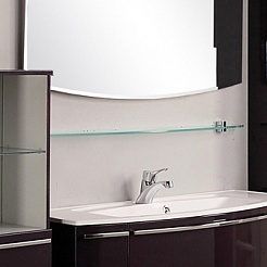 Акватон Полка стеклянная "Севилья 120" для ванной – фотография-1