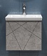 Vigo Тумба с раковиной Geometry 500-0-1 подвесная бетон – картинка-17
