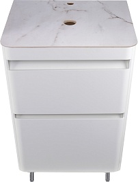 Style Line Тумба с раковиной напольная Атлантика 60, антискрейч, столешница ID01 – фотография-2