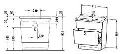 Duravit Мебель для ванной "Esplanade 85" дуб – фотография-8