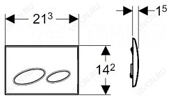 Geberit Кнопка смыва Kappa 20 115.228.11.1 – фотография-3