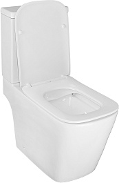 Azario Унитаз-компакт Ferra AZ-1015 безободковый с бачком с сиденьем микролифт белый – фотография-6