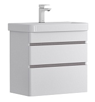 Equil Тумба под раковину Soldi 60 2 ящика подвесная белый софт