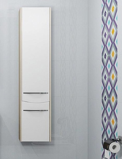 Акватон Пенал для ванной Инфинити 35 L ясень коимбра – фото-1