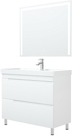 Corozo Мебель для ванной Юта 100 белая – фотография-4