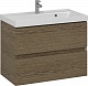 Водолей Мебель для ванной Best 80 подвесная дуб крымский коричневый – фотография-10