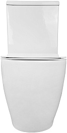 Azario Унитаз-компакт Corsa AZ-2062T безободковый с бачком с сиденьем микролифт белый – фотография-5