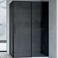 Vincea Душевой уголок Slim Soft 120x90 VSR-1SS9012CGB профиль черный стекло тонированное