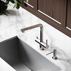 Sancos Смеситель для кухни Spin брашированный никель SC4015BN – фотография-2