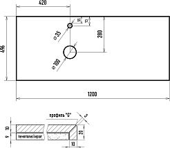 Brevita Столешница Cargo 120 L черная – фотография-3