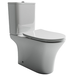 Ceramicanova Унитаз напольный с бачком Fortuna Rimless CN9001 белый – фотография-1