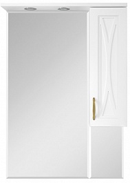 Misty Зеркало-шкаф для ванной Амбра 80 R – фотография-1