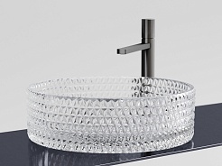 Ceramicanova Мебельная раковина Cristal 36 CN6062 прозрачная – фотография-2