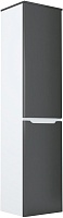Mixline Шкаф пенал Виктория 36 подвесной белый/графит софт