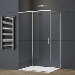 Vincea Душевой уголок Soft 2 110x90 VSR-3SO29011CL профиль хром стекло прозрачное – фотография-8