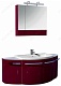 Aquanet Тумба приставная "Римини" R бордо – фотография-5