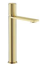 Sancos Смеситель для раковины высокий Nexus брашированное золото PVD покрытие SC9012BG – фотография-1