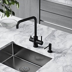 Sancos Смеситель для кухни Vela черный матовый SC4013MB – фотография-2