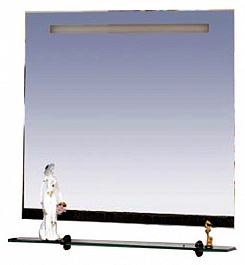 Misty Зеркало для ванной Джулия 85 черное краколет – фотография-1