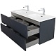 Cezares Тумба под раковину Duet-N 120 с 4 ящиками подвесная grafito – картинка-13