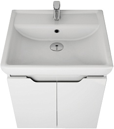 Dreja Тумба под раковину Q (D) 55 подвесная белая – фотография-3