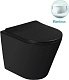 SantiLine Унитаз приставной SL-5020MB черный матовый – фотография-5