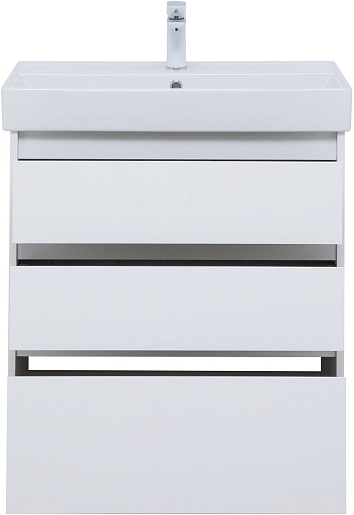 Aquanet Тумба под раковину Nova Lite 75 белая глянцевая – картинка-7