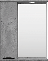 Misty Зеркальный шкаф Атлантик 60 L серый камень