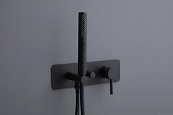 Allen Brau Смеситель для душа Priority 5.31009-31 (с внутренней частью, 2 хода) черный матовый – фотография-2