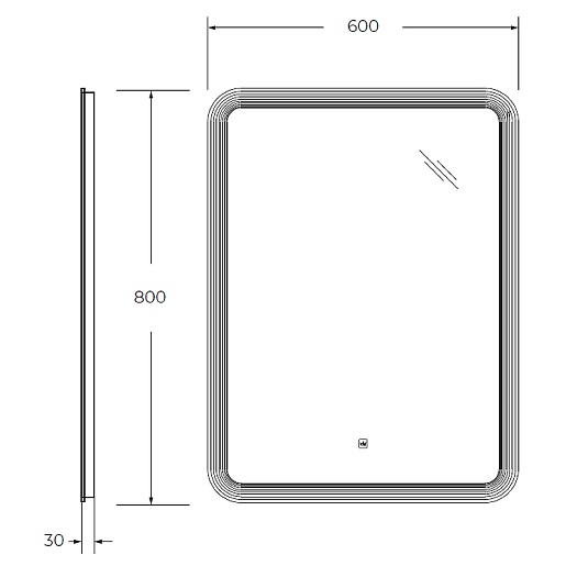 Cezares Зеркало Duet 60 – фотография-10