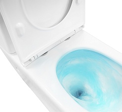 Azario Унитаз-компакт Verona AZ-8301 безободковый с бачком с сиденьем микролифт белый – фотография-11