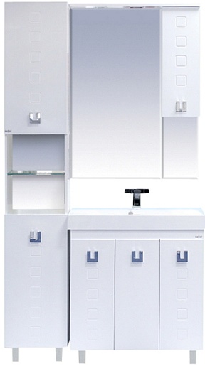 Misty Зеркальный шкаф Эллада 75 белый R – картинка-3