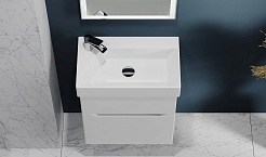 Jorno Тумба с раковиной Folk 55 белая – фотография-5