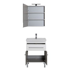 Aquanet Мебель для ванной "Сиена 60" белая напольная (186363) – фотография-6