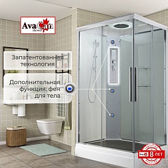 Avacan Душевая кабина 80/80 K2080LED прозрачная – фотография-8