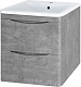 Misty Мебель для ванной Атлантик 60 L 2 ящика подвесная серый камень – картинка-15
