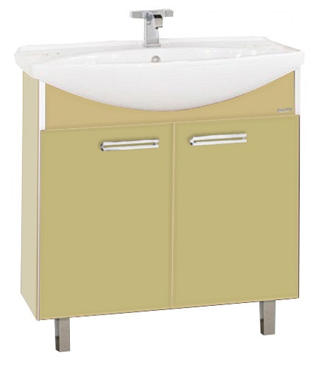 Misty Тумба с раковиной Джулия 75 прямая бежевая – фото-1