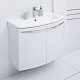 De Aqua Мебель для ванной Токката 90, зеркало Алюминиум – фотография-25