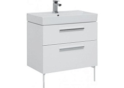 Aquanet Тумба с раковиной Nova 75 белая – фотография-8