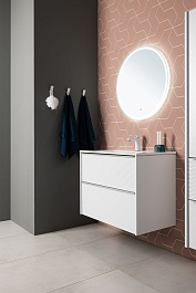 Aquanet Мебель для ванной Вита 70 Flat подвесная белая матовая – фотография-3