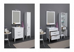 Aquanet Пенал для ванной Денвер 36 белый – фотография-3