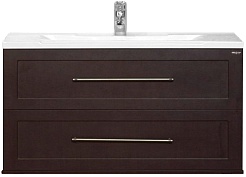 Misty Тумба с раковиной Марта 100 подвесная венге – фотография-1