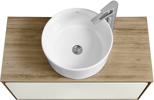 Акватон Мебель для ванной Либерти 90 Mila 40 белая/дуб эльвезия – картинка-3