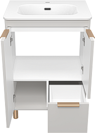 Brevita Тумба под раковину Risacca Crema 60 серая – фотография-4