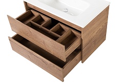 BelBagno Тумба с раковиной Kraft 100 подвесная Rovere tabacco – фотография-9