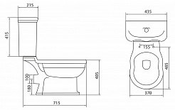 BelBagno Унитаз-компакт BOHEME BB115CP – фотография-4