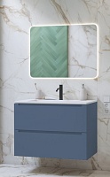 Зов Мебель для ванной Дион 60 подвесная серо-синий
